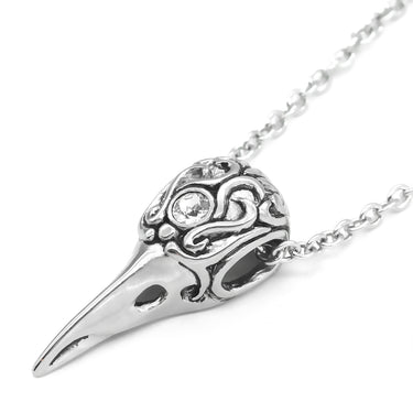 raven skull necklace